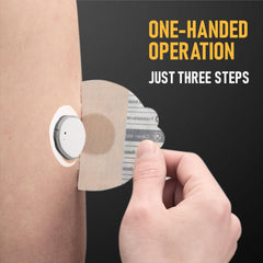 ANGTICS Dexcom G7 patches use latex-free, hypoallergenic adhesive for sensitive skin.