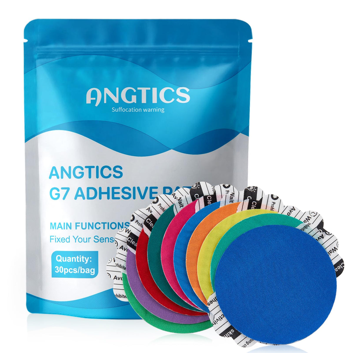 ANGTICS Dexcom G7 patches offer waterproof protection for workouts and daily activity.