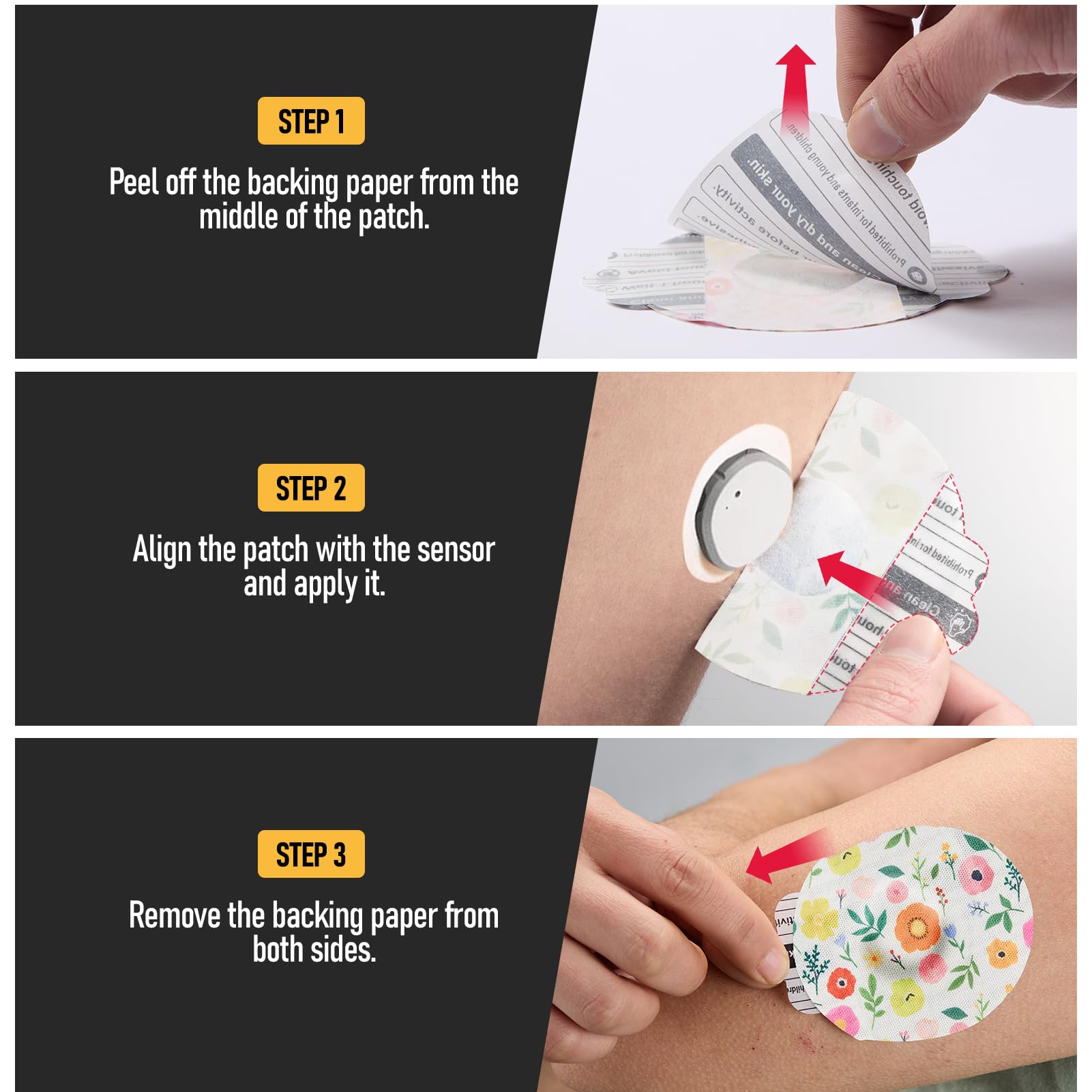 ANGTICS Dexcom G7 colorful flower design personalizes daily CGM wear.
