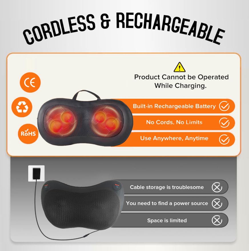 ANHAO neck and shoulder massager with remote for convenient control.