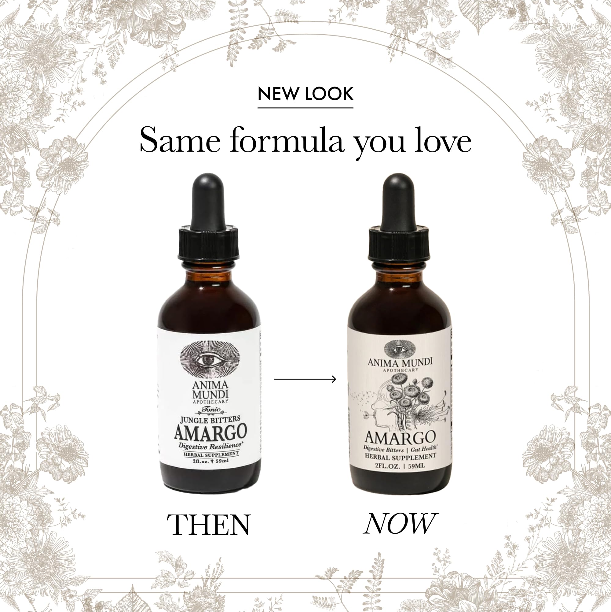Anima Mundi Amargo Digestive Bitters drops in a glass bottle for daily ritual use.