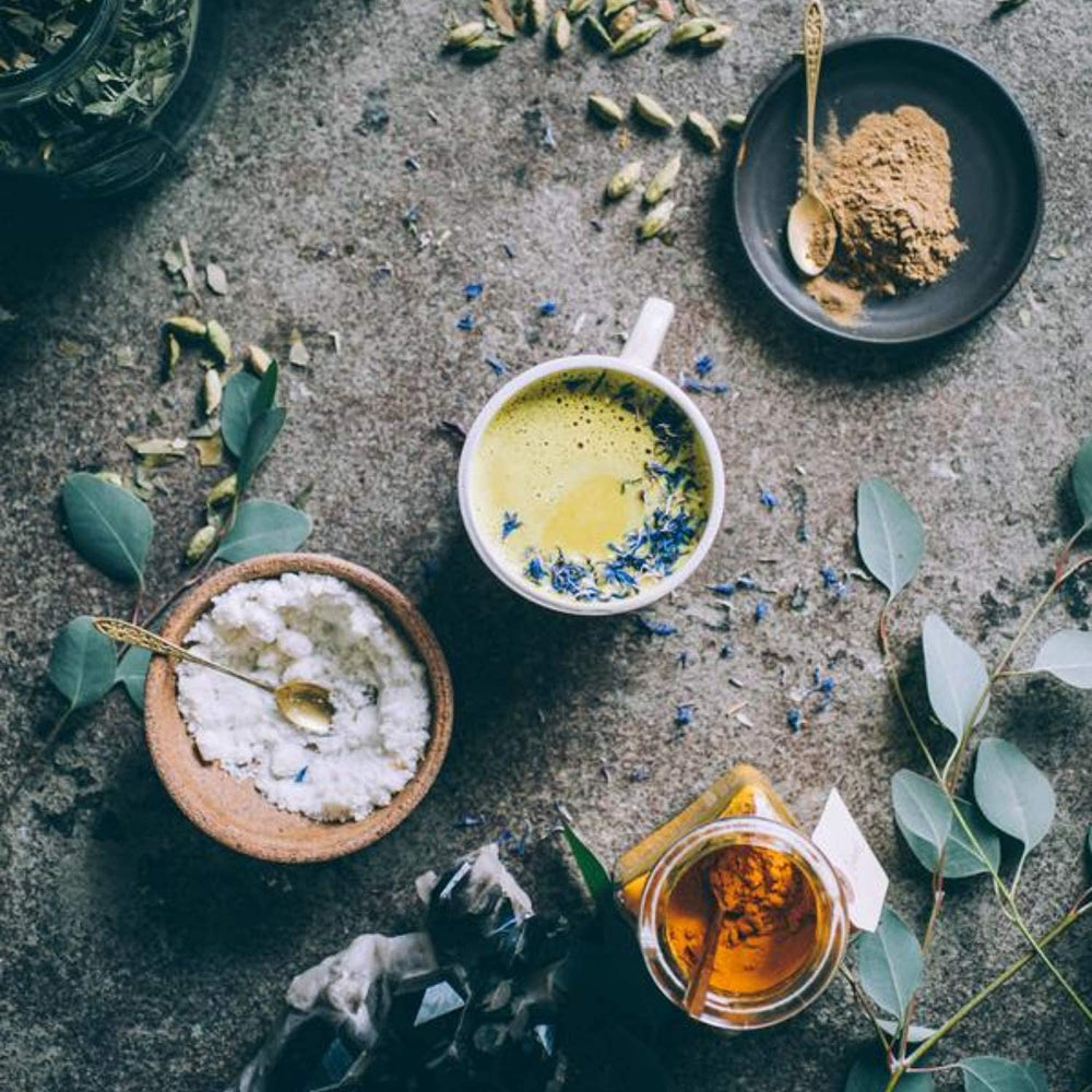 Anima Mundi Golden Moon Milk Brooklyn packaging reflects handcrafted herbal blend.