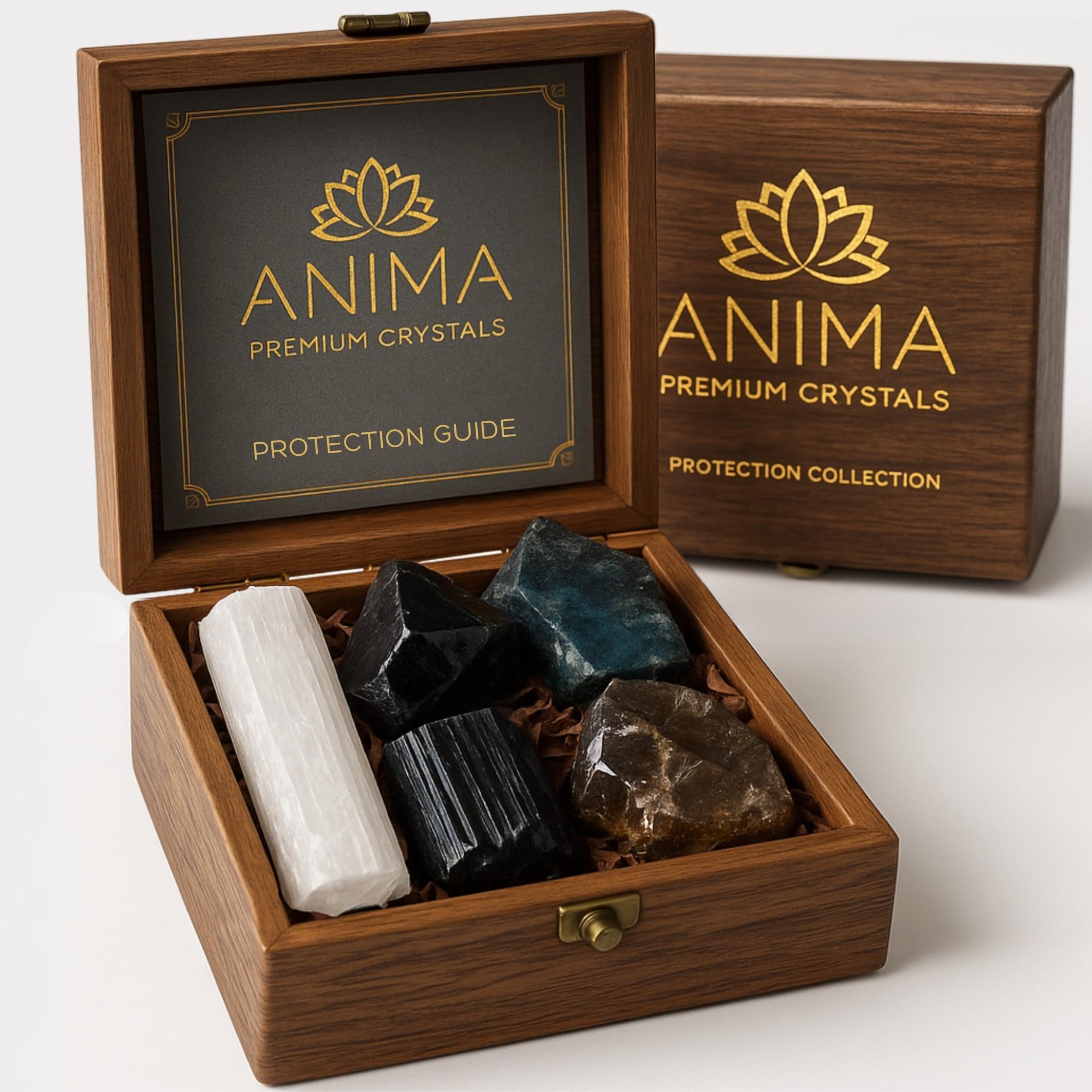 Anima Protection Crystals Obsidian Shield enhances energy focus and protection.
