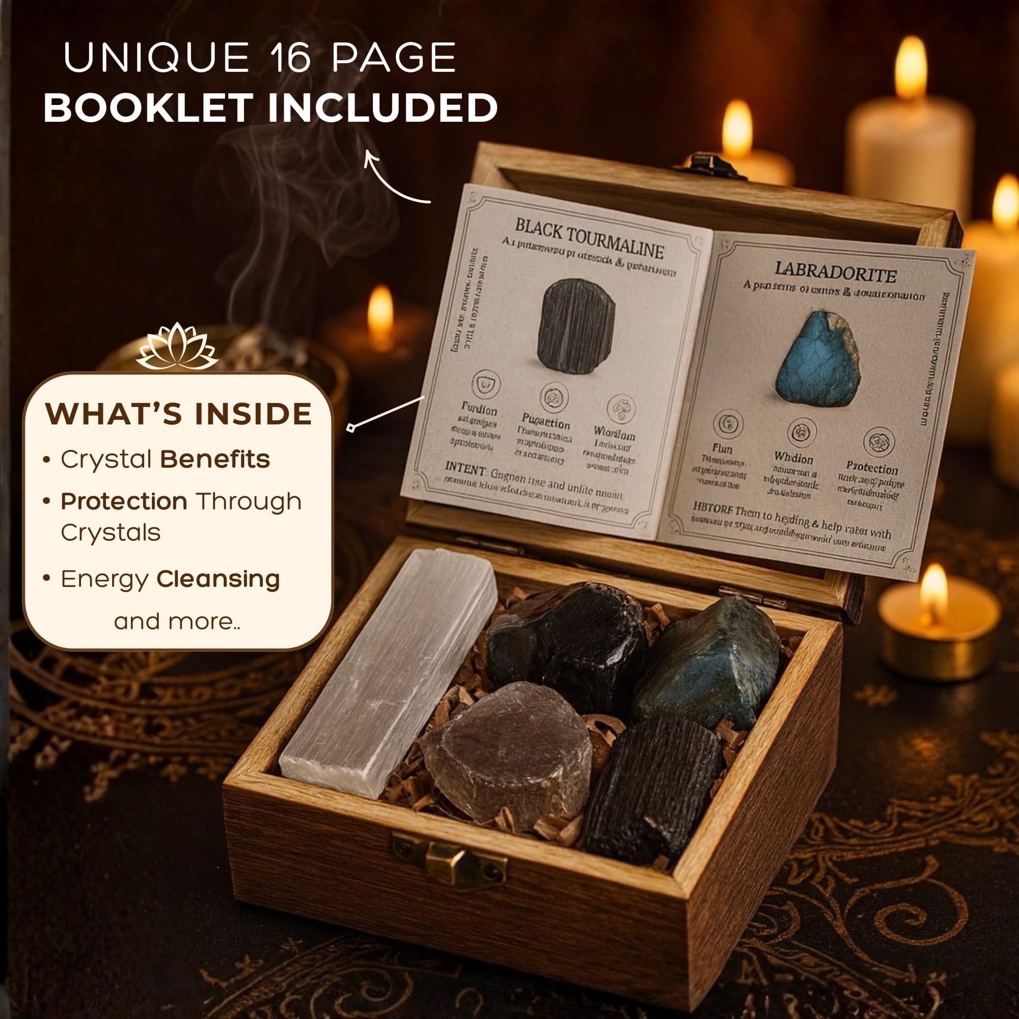 Anima Protection Crystals Smoky Quartz Transform clears heaviness and energy patterns.