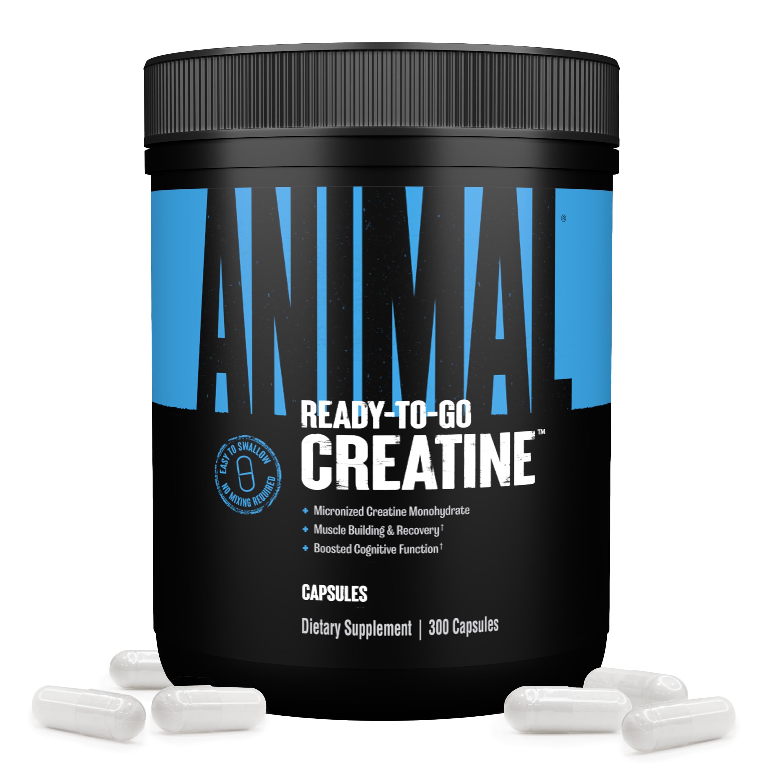 Animal Micronized Creatine Capsules bottle supports workout energy