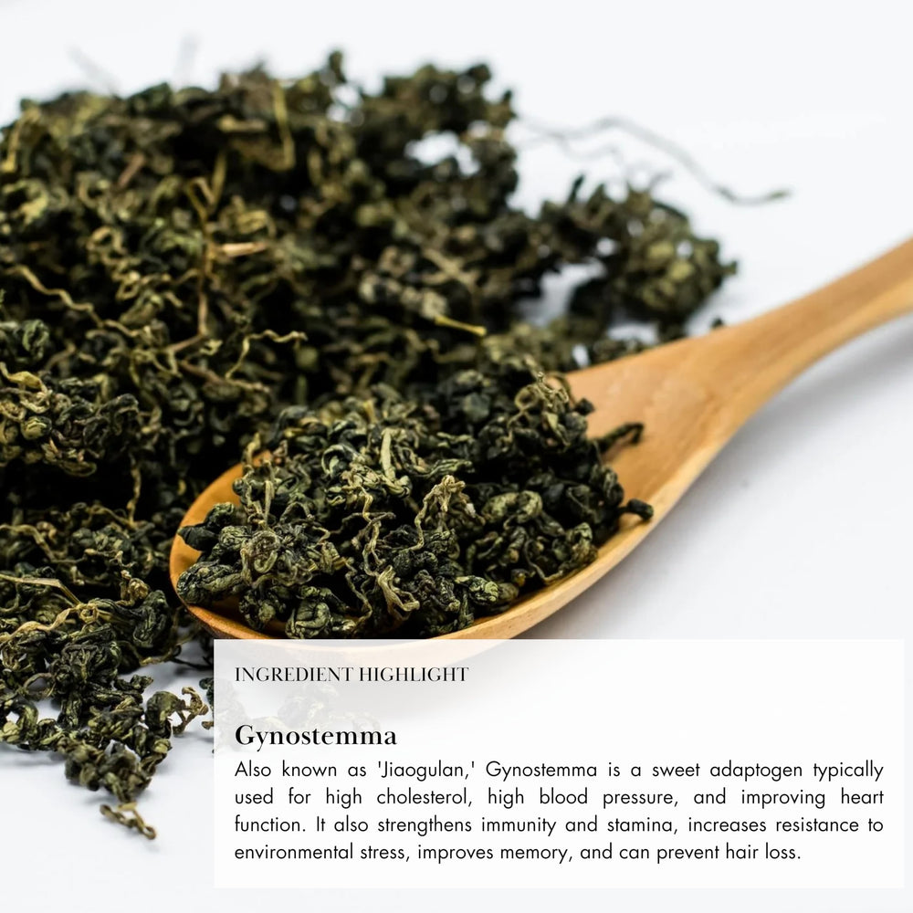 Powder stirred into hot tea, illustrating versatile beverage options.