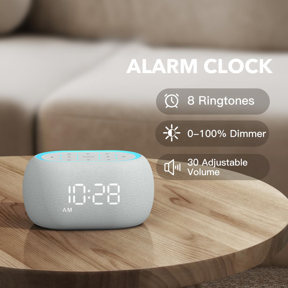 ANJANK eight-wake-sounds offer gentle mornings and flexible alarms.
