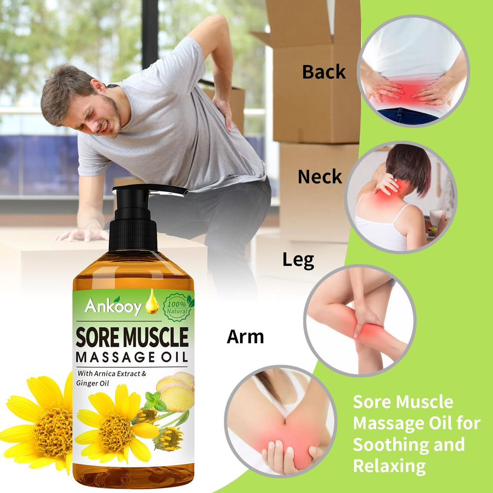 ANKOOY 360-spin massage roller ball shown with oils for easy gliding.