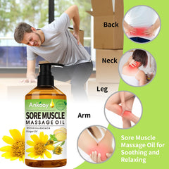 ANKOOY 360-spin massage roller ball shown with oils for easy gliding.