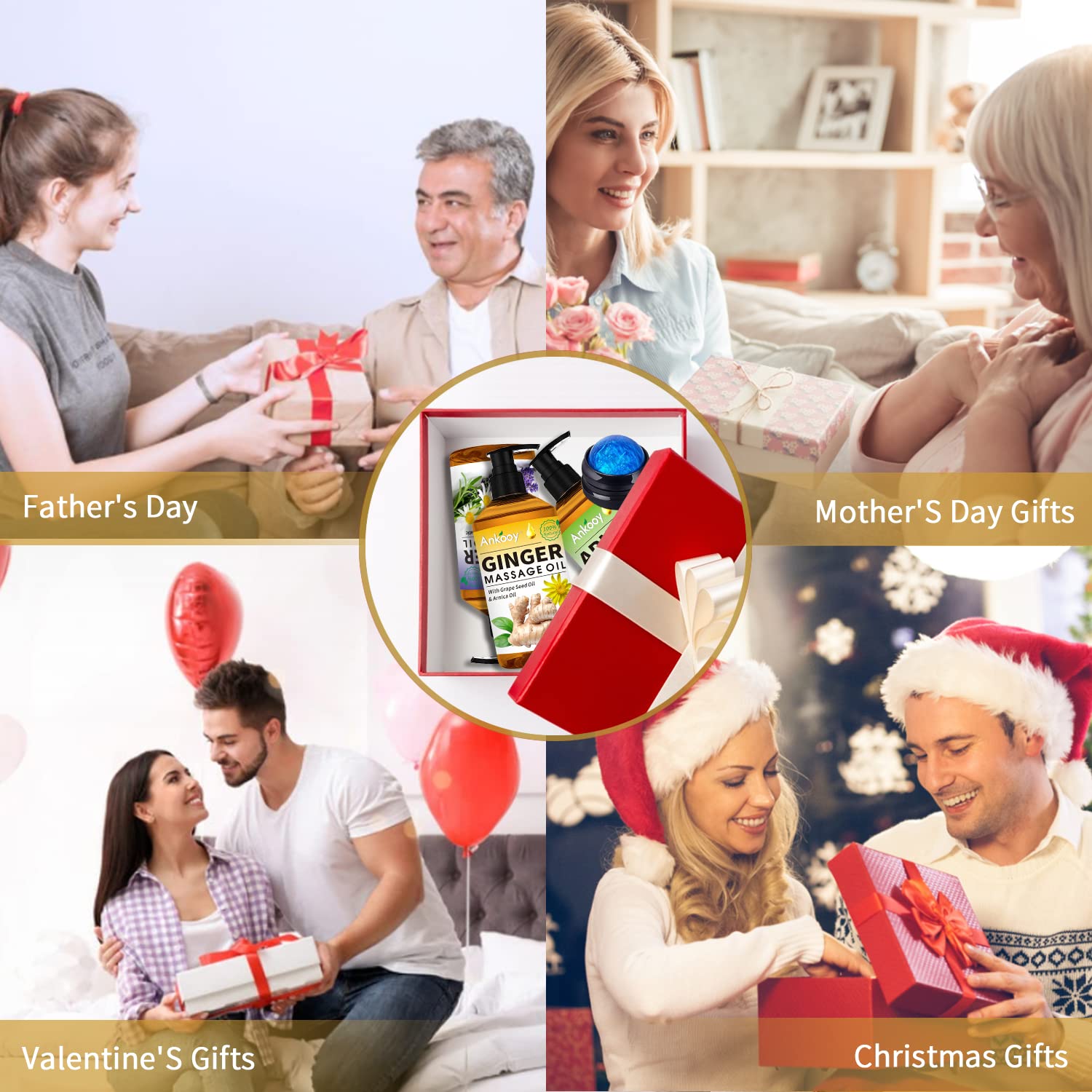 ANKOOY Christmas gift spa pack ready for self-care rituals at home.