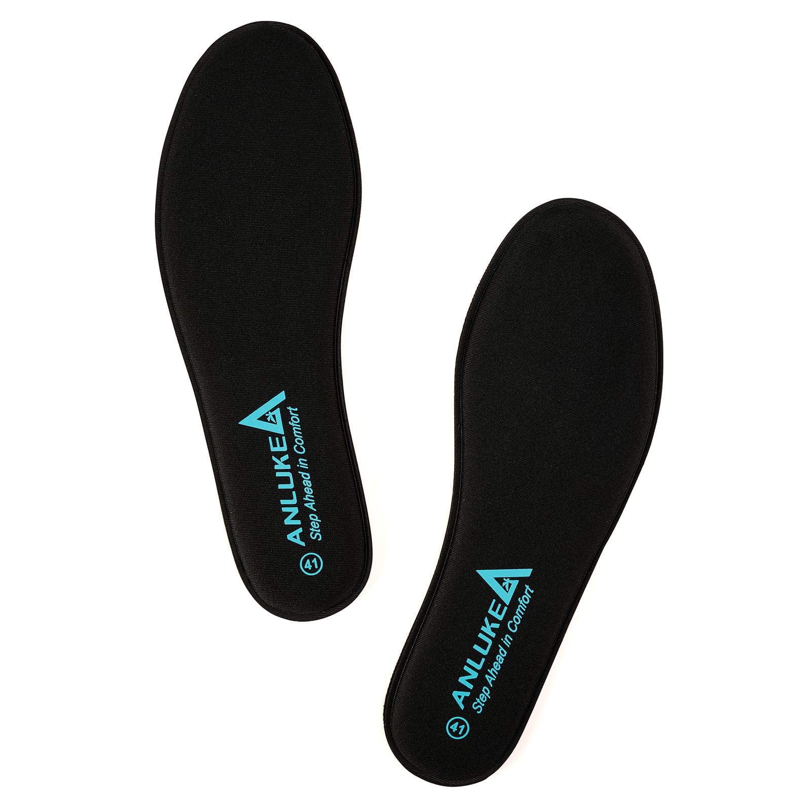ANLUKE memory foam insoles provide heel cushion for all-day comfort.