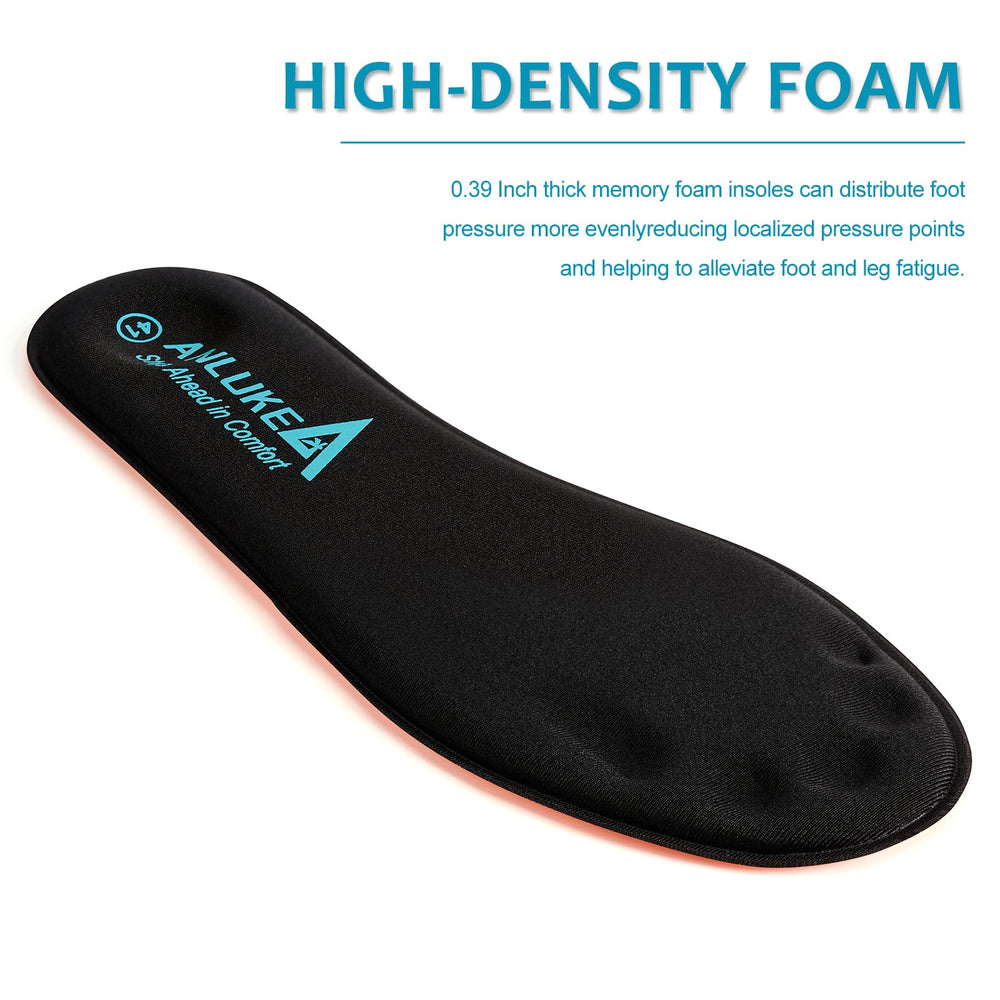 ANLUKE memory foam insoles wick moisture to keep feet dry and odor-free.
