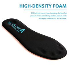 ANLUKE memory foam insoles wick moisture to keep feet dry and odor-free.
