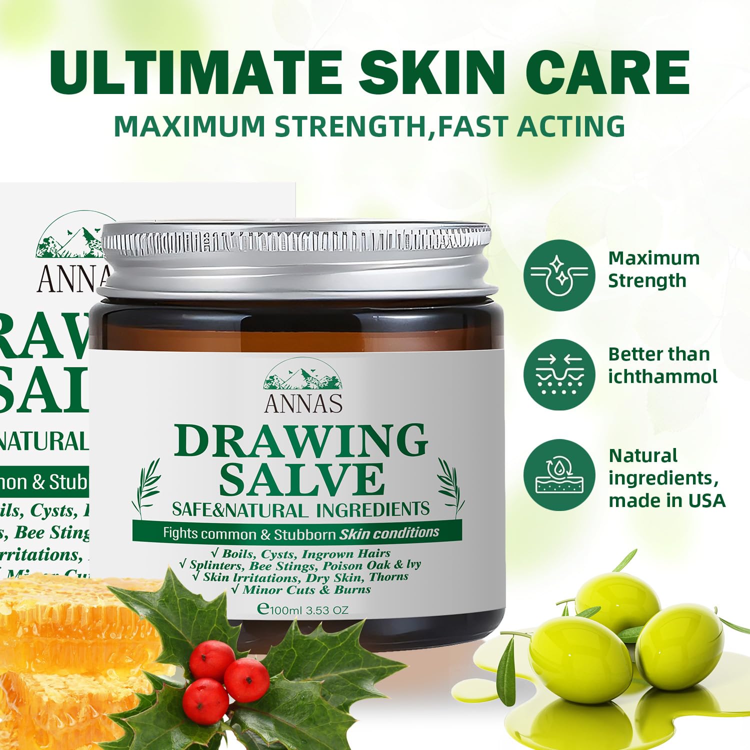 ANNAS Drawing Salve with natural ingredients for gentle skin care