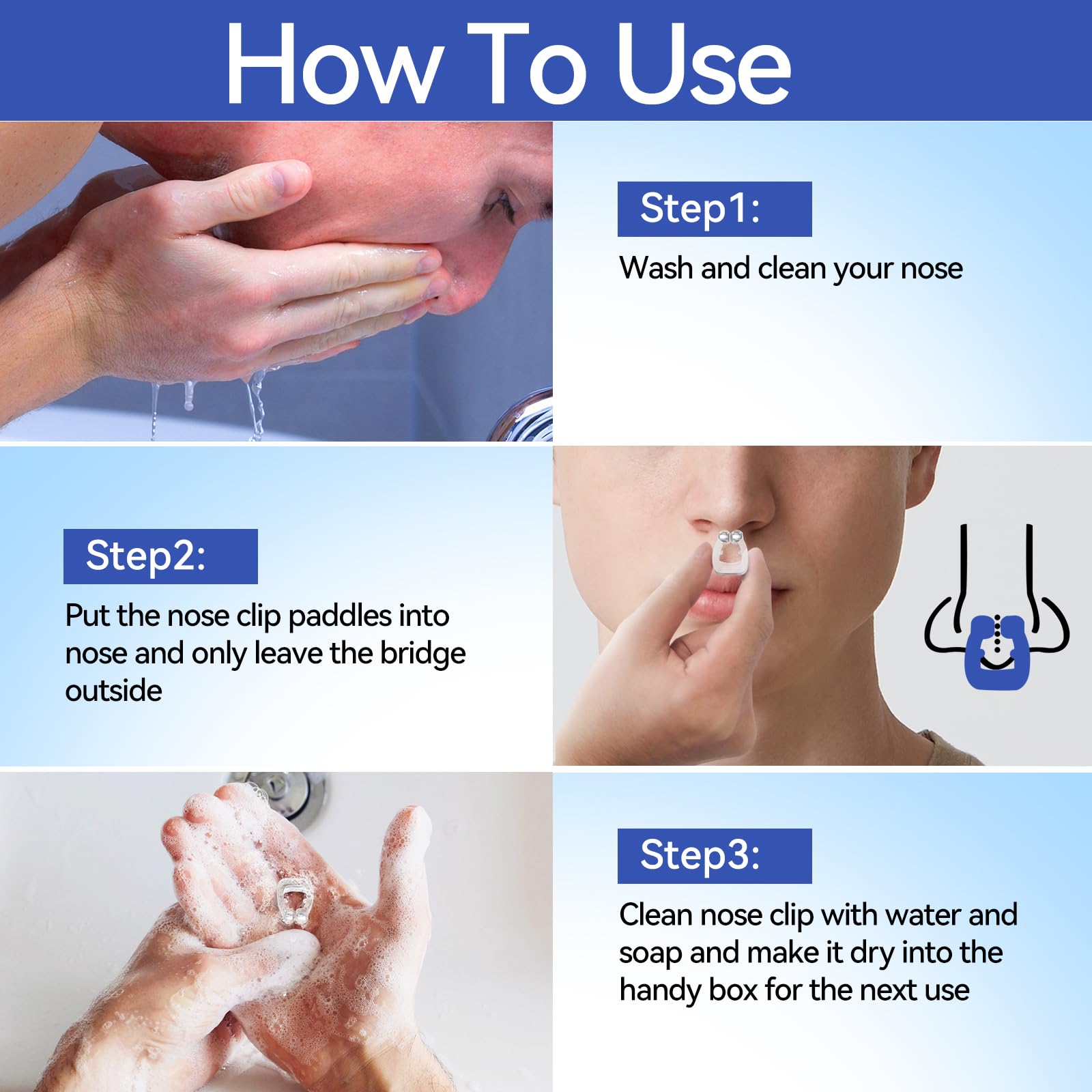 Anngola hygienic packaging stores each clip individually