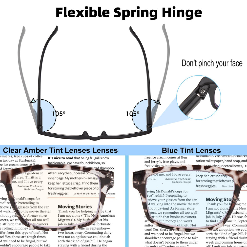Anourney lentes ergonómicos con ajuste cómodo y muelle para diversos rostros.