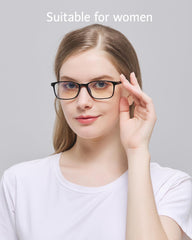 ANRRI blue light blocking glasses lightweight frame worn comfortably during long sessions.