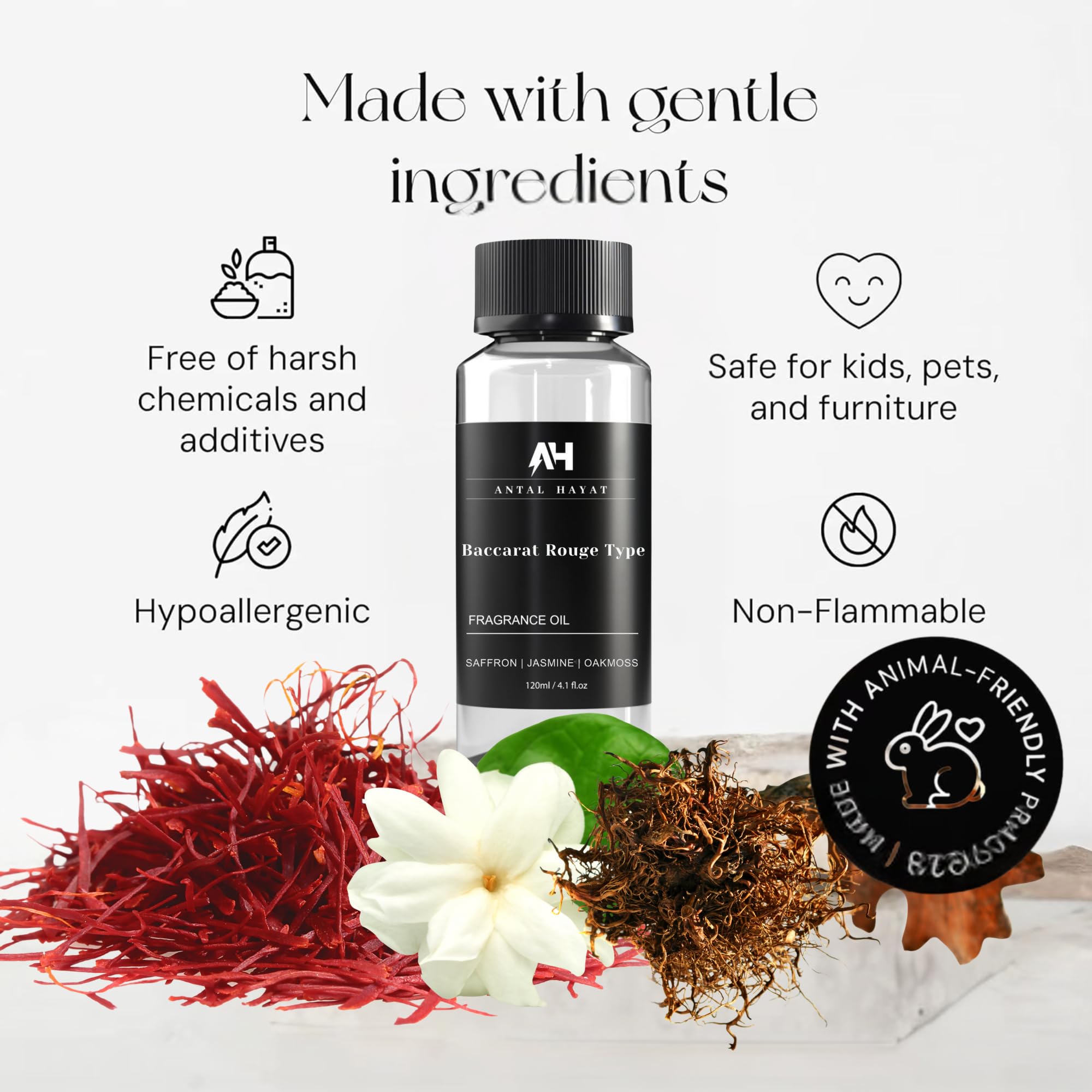 ANTAL HAYAT Baccarat Rouge diffuser oil in room creates welcoming aroma