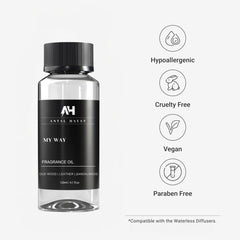 Antal Hayat My Way diffuser oil packaging box showcasing luxury presentation.
