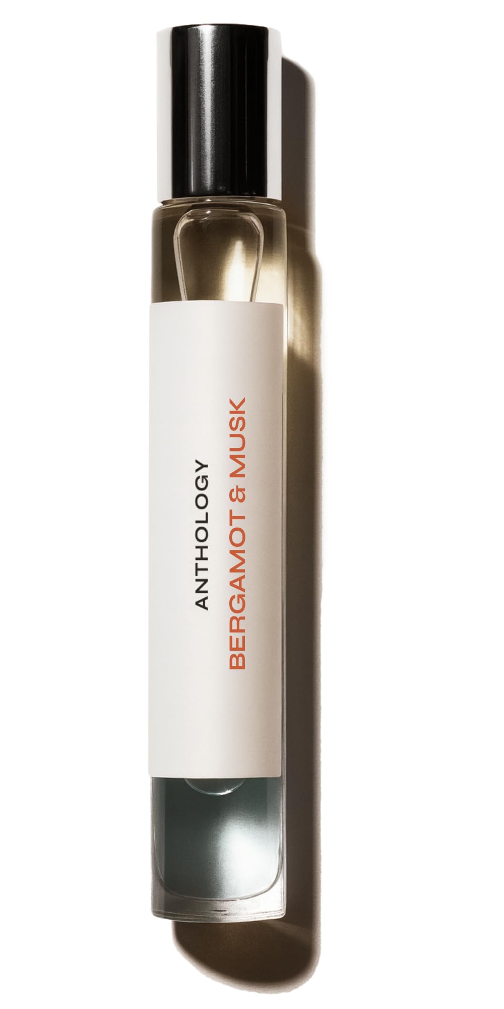 Anthology Bergamot y Almizcle: botella de perfume para uso diario con aroma cítrico-amaderado