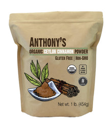 Anthony's Organic Ceylon Cinnamon Powder jar ready for premium baking
