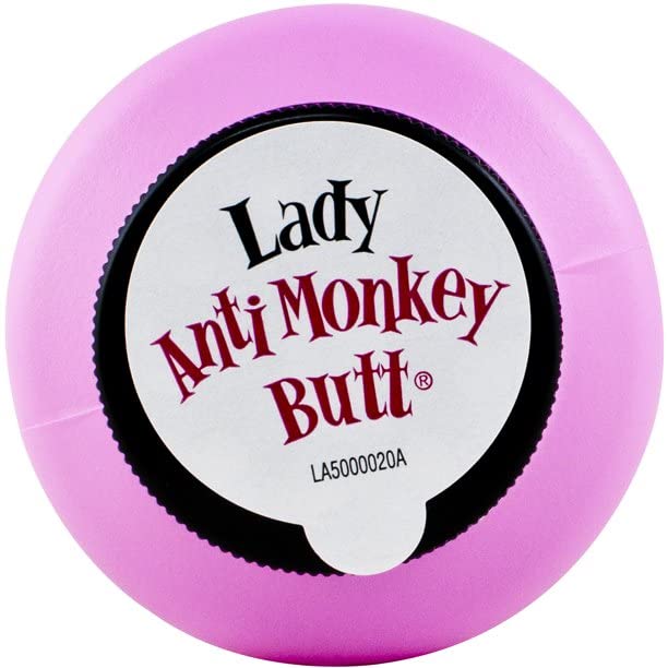 Anti Monkey Butt Lady Powder dispense action captured for clean, mess-free use.