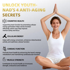 ANTIAGING SUPPORT NAD supplement label highlighting liposomal delivery feature
