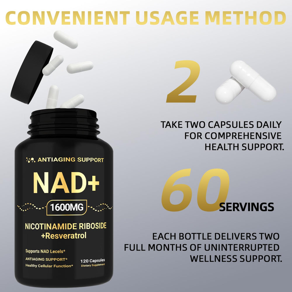 ANTIAGING SUPPORT NAD nicotinamide riboside ingredient illustration