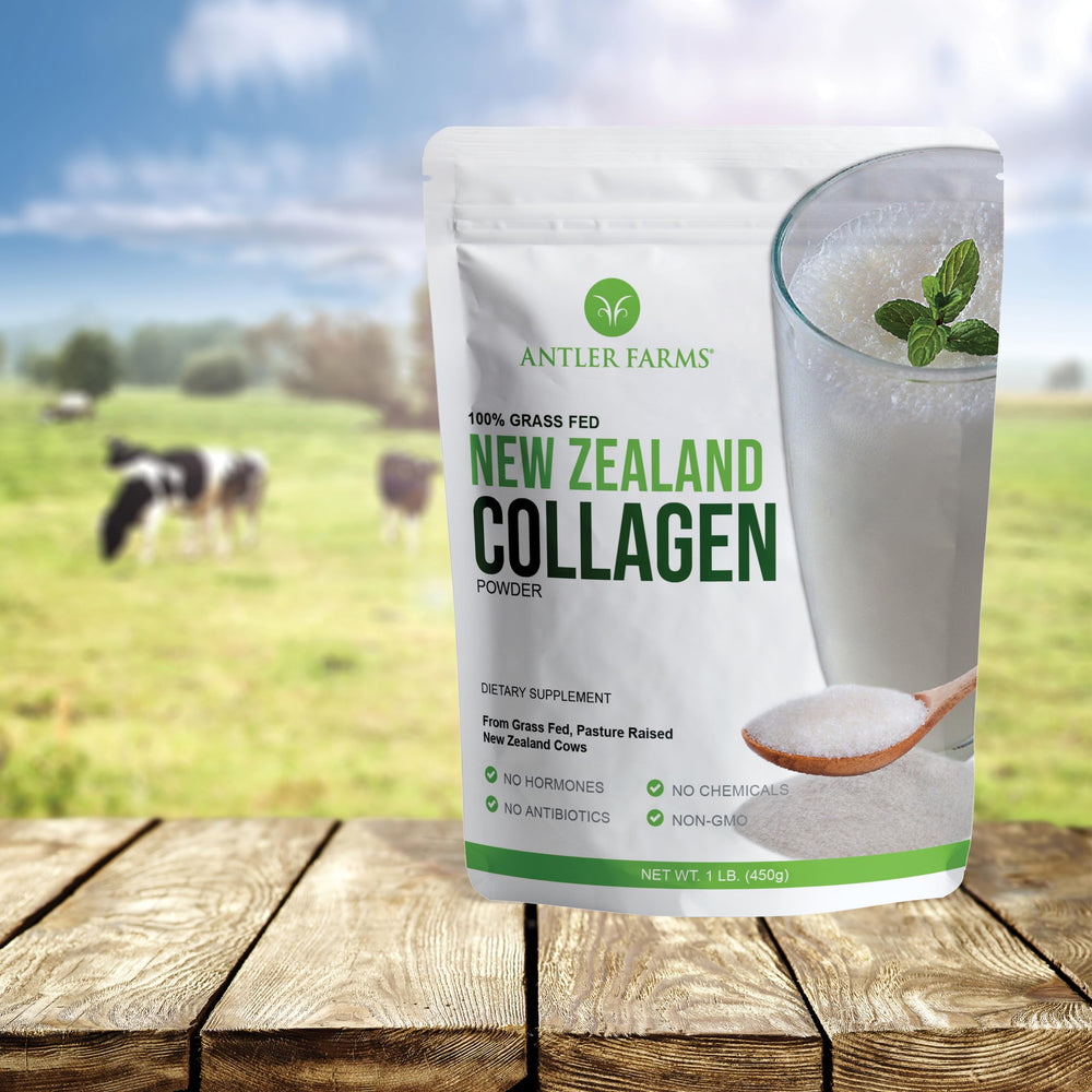 Antler Farms hydrolyzed collagen peptides close-up; high bioavailability
