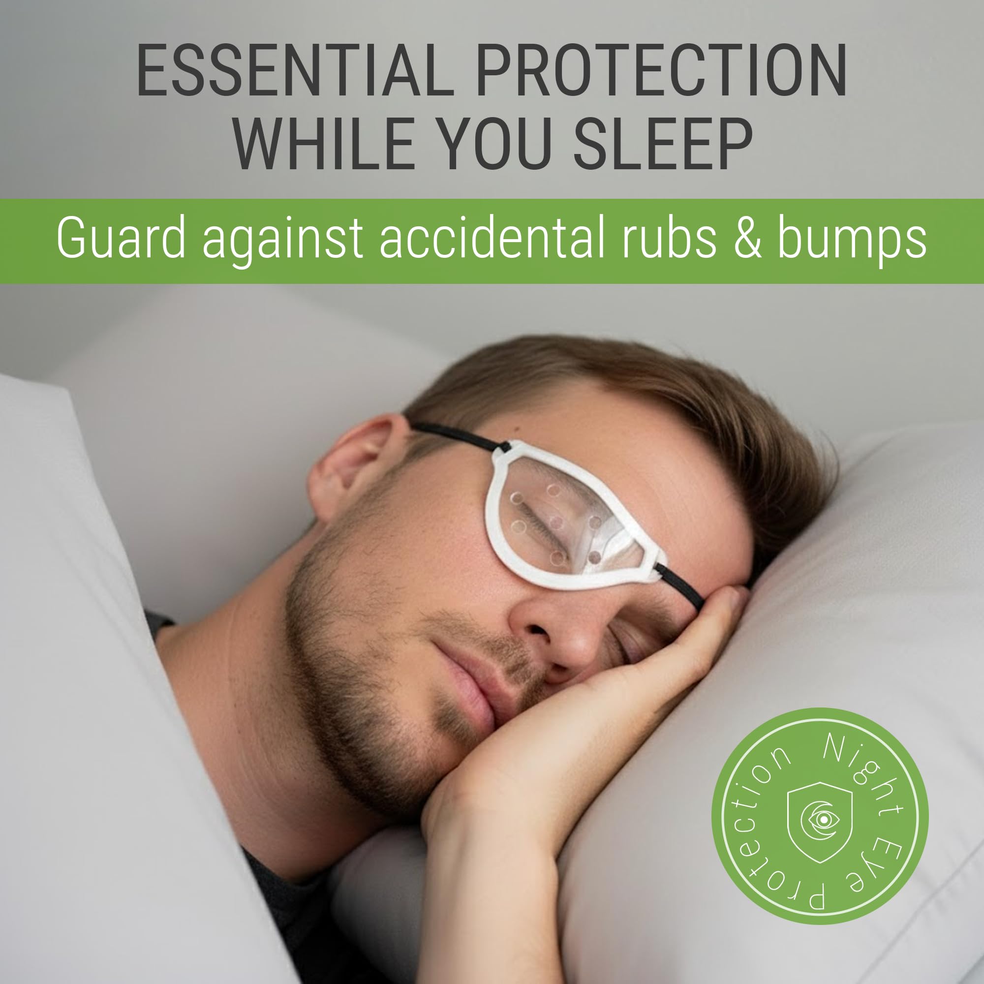 ANUDRA Eye Shield breathable design helps keep the eye area cool.