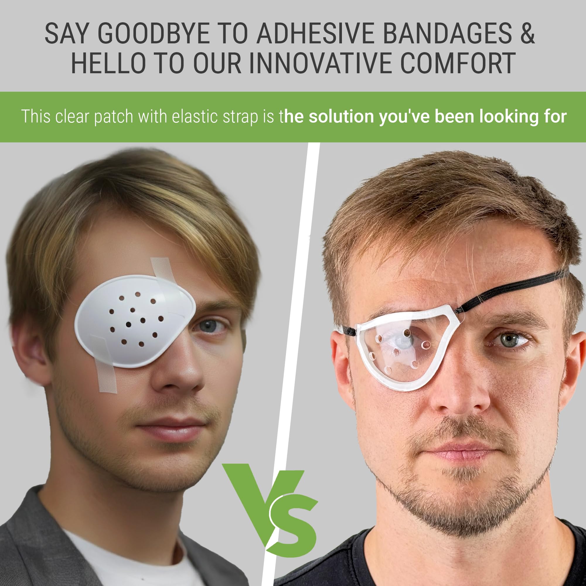 ANUDRA Eye Shield extended elastic strap enhances stability overnight.