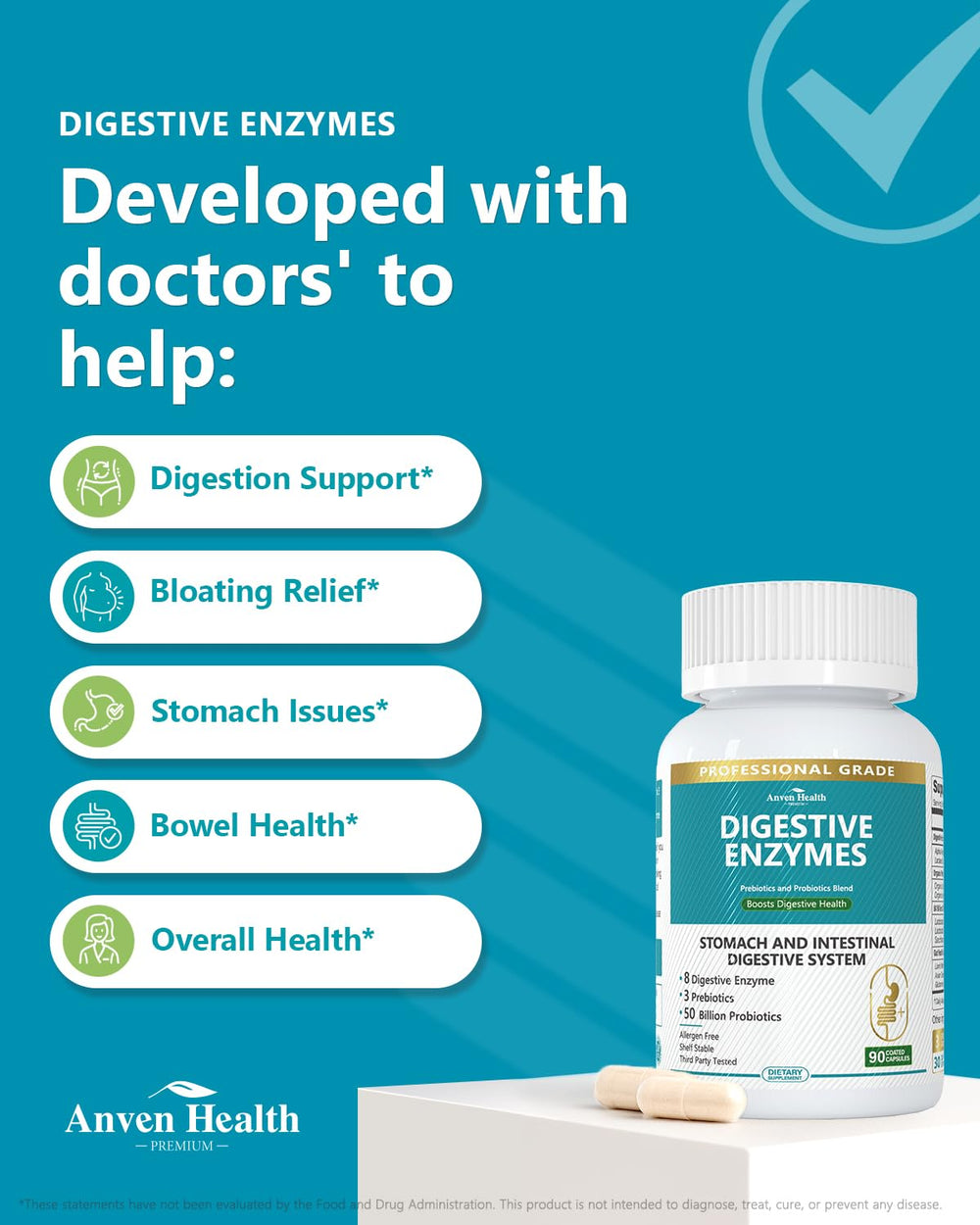 Pouring Anven Health capsules for simple, on-the-go use