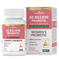 Anven Health probiotics bottle label shows 60 Billion CFU for balance.