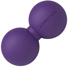 ANVICTOX peanut massage ball front view showing dual textures for deep-tissue relief.