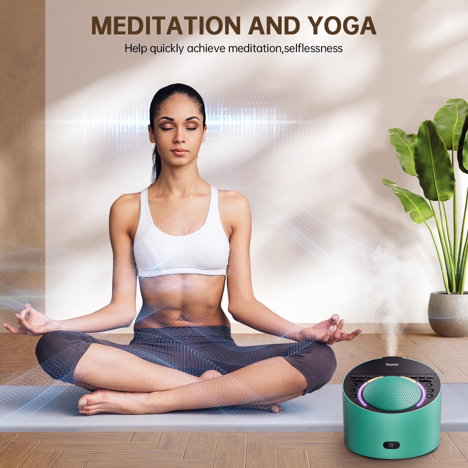 ANWOON Pro package includes 50+ sounds to support sleep, focus, and relaxation.