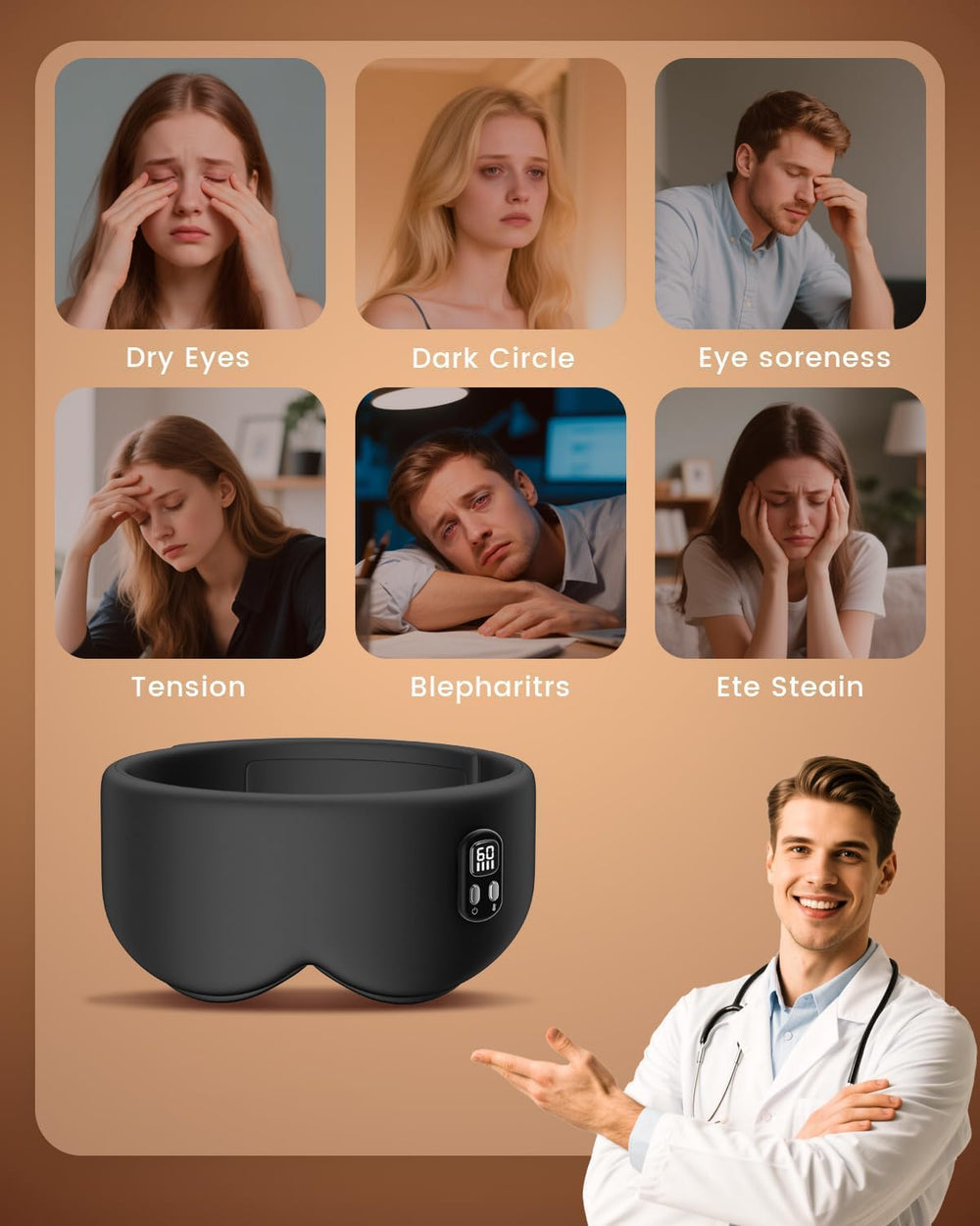 Anydance eye mask timer options help tailor sessions.