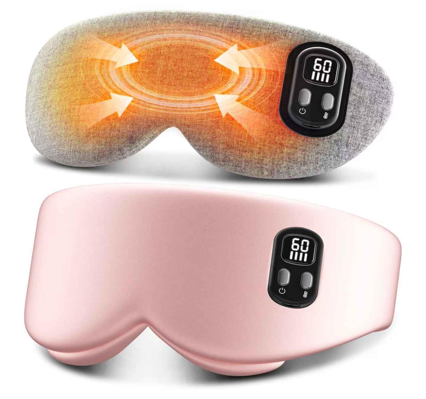 Anydance cordless pink heated eye mask for on-the-go relaxation
