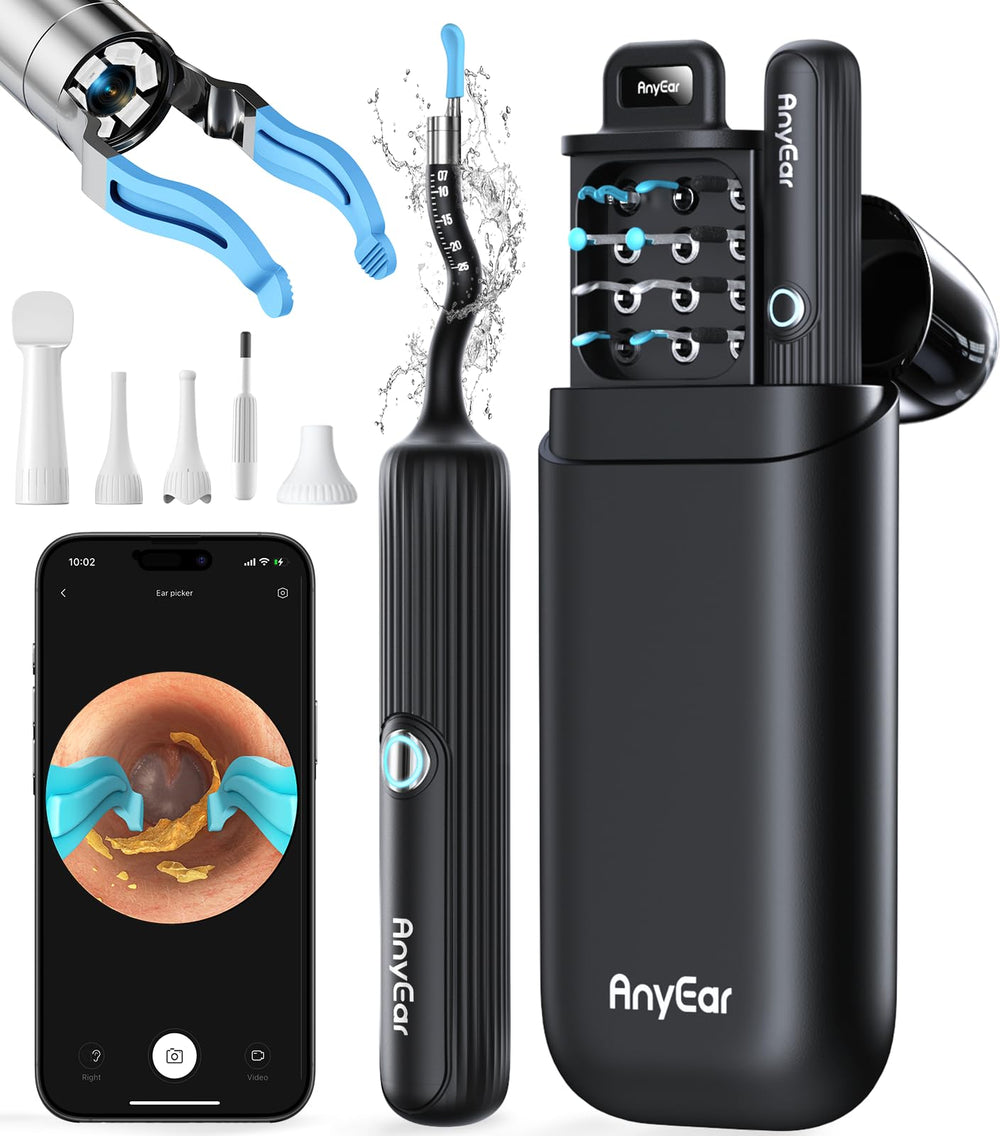 Anyear flexible otoscope camera provides real-time ear visuals for safer cleaning.