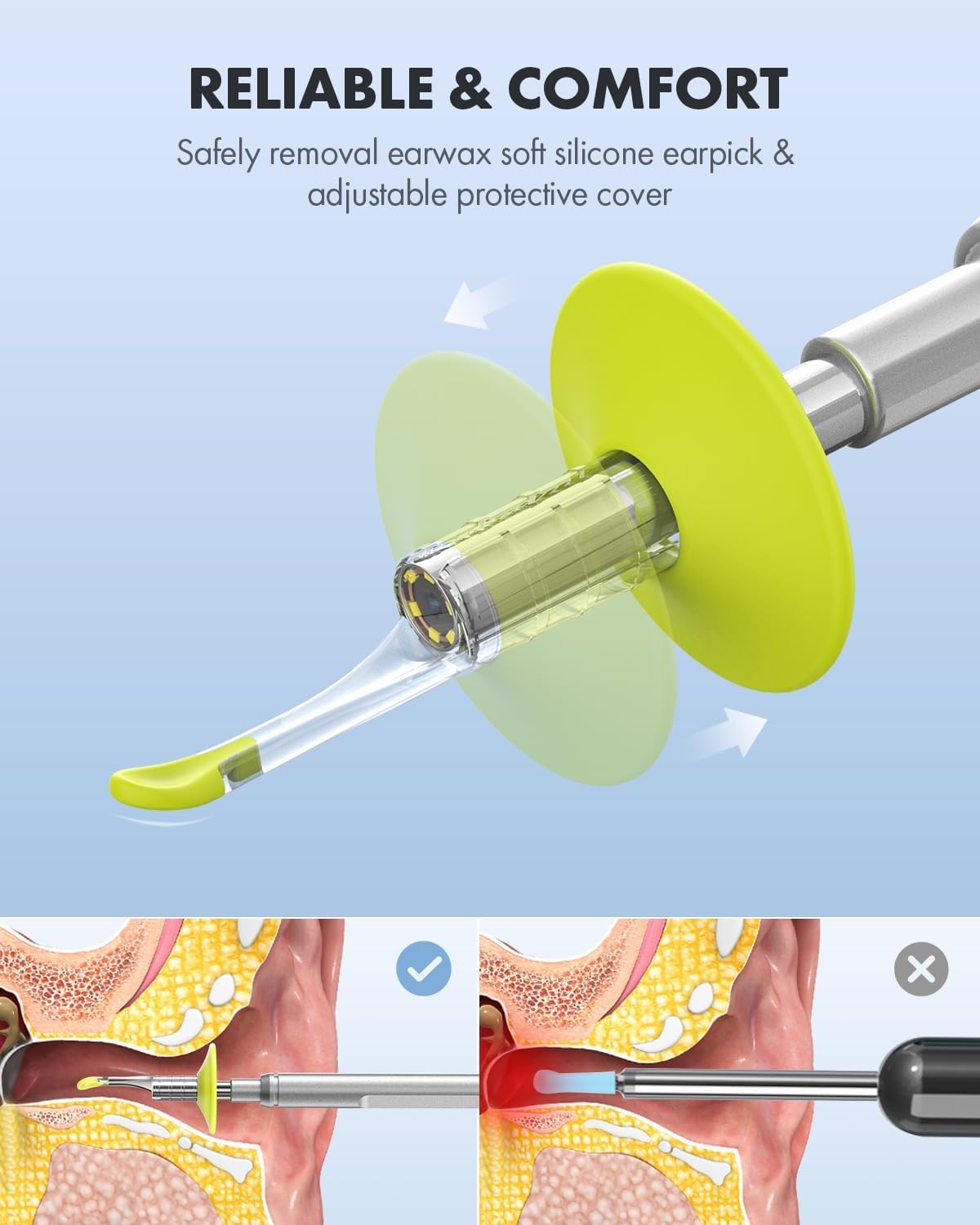 32GB storage included for photos and videos with Anykit otoscope