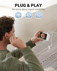 Anykit otoscope uses gyroscope for stable orientation and clear images