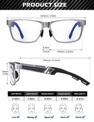 ANYLUV blue light filter 45 percent reduces digital eye strain on screens.