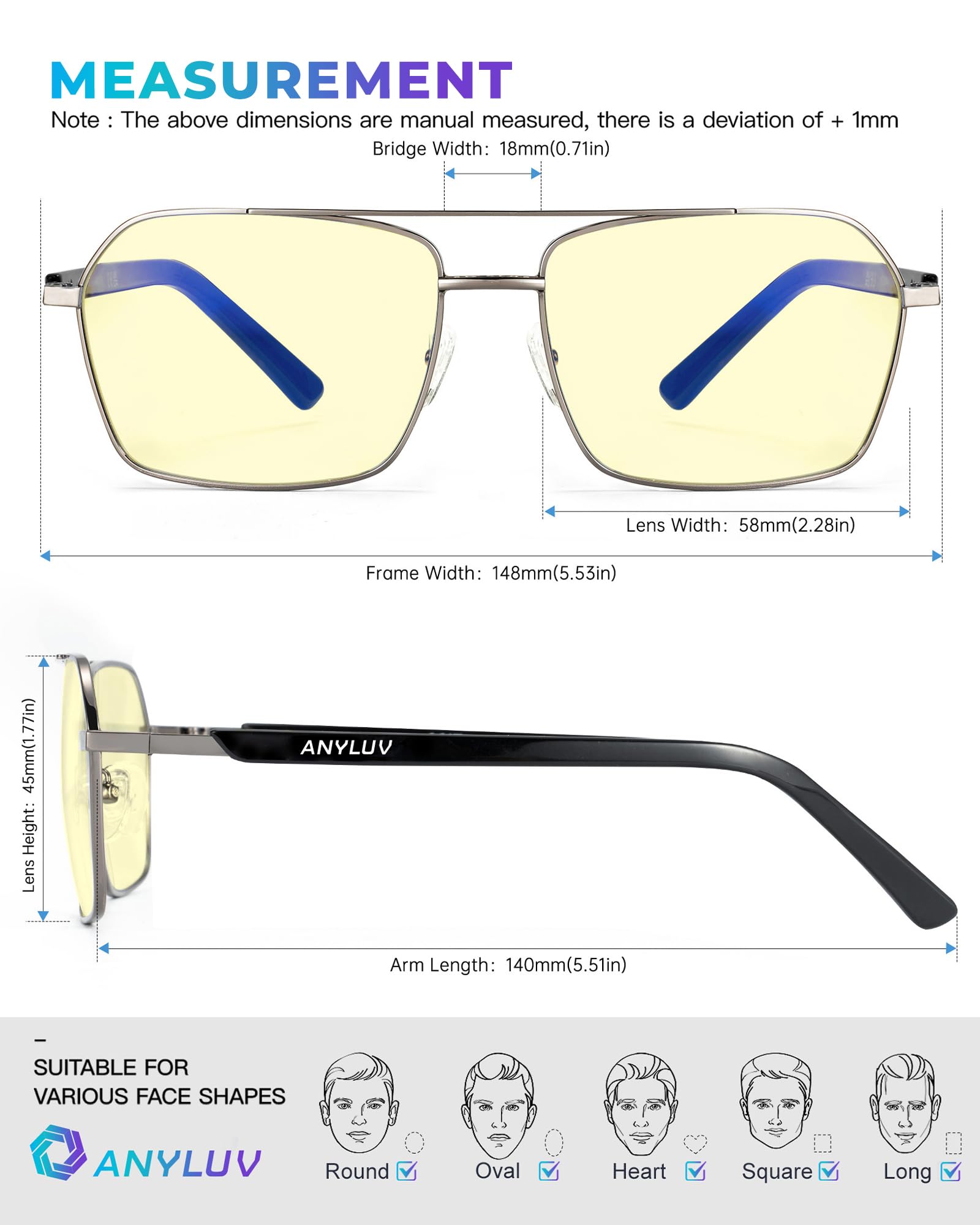 ANYLUV lightweight metal frame provides durable, comfortable wear for long sessions