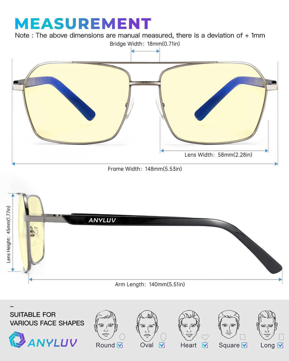 ANYLUV lightweight metal frame provides durable, comfortable wear for long sessions