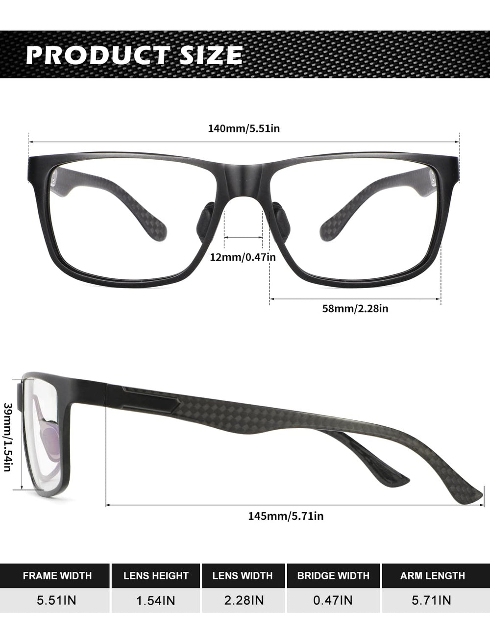 ANYLUV computer gaming glasses for reducing fatigue during play.