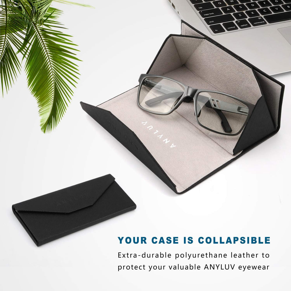 ANYLUV glasses protect eyes from high energy blue light during screen time.