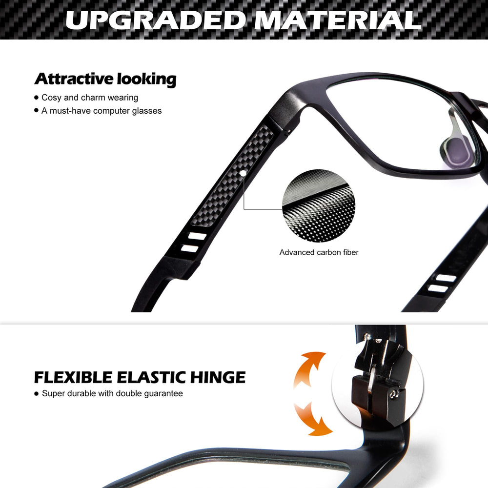 ANYLUV gaming glasses on desk during a session to reduce eye strain.
