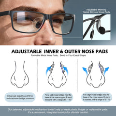 ANYLUV glasses worn in front of monitor during work or play, eye protection