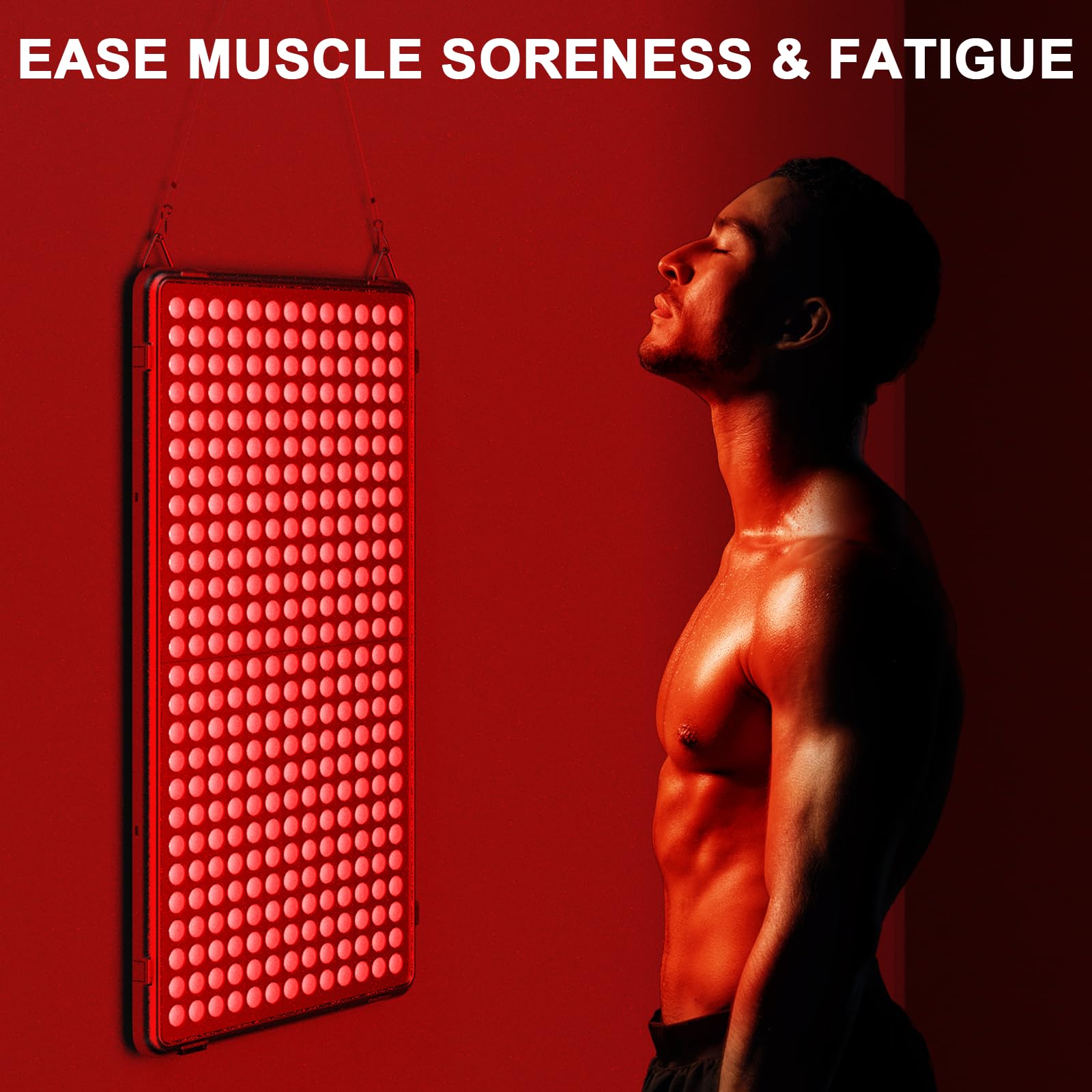 Anyork full-body red-light panel 660nm enables at-home whole-body therapy sessions.