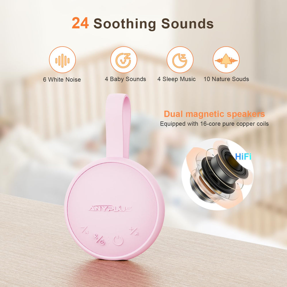 ANYPLUS bedside setup with soft ambient light hints at peaceful sleep.