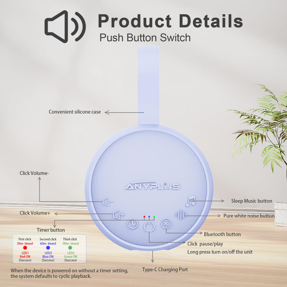 ANYPLUS compact portable design fits home, office, and travel.